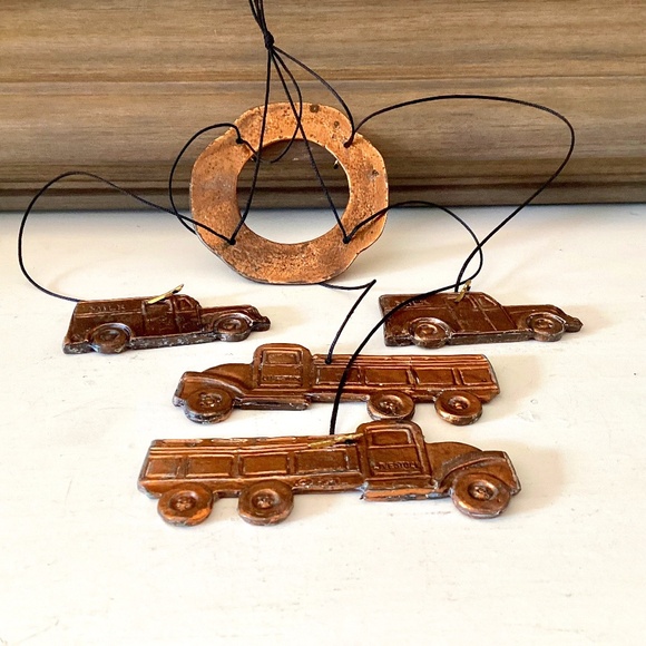 vintage copper wind chimes Trucks Farm Country Cottage Outdoor Decor Farmhouse - Picture 1 of 9